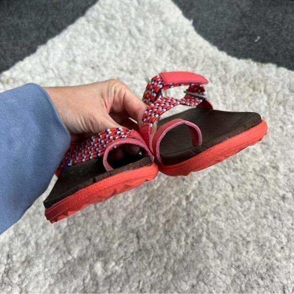 Merrell Women's AROUND TOWN SUNVUE Hot Coral Thong Sandals Size 8 - Picture 6 of 11